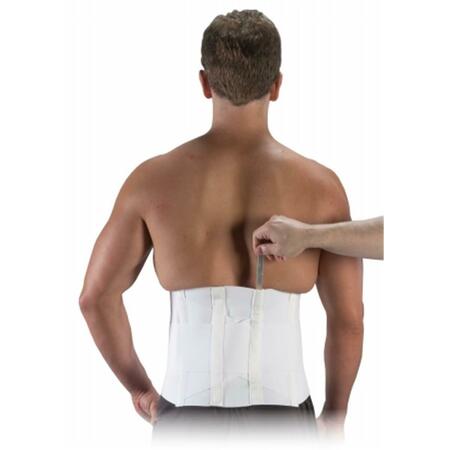 BILT-RITE MASTEX HEALTH -2 10 in. Criss-Cross Support With Straps- White - Extra Large 10-10560-XL